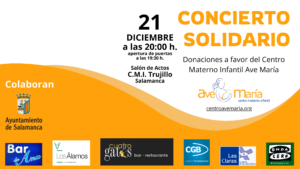 cartel del concierto solidario